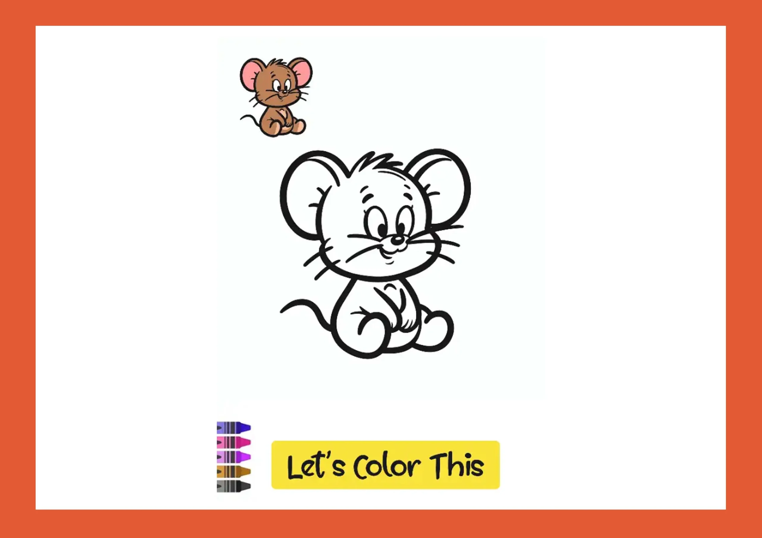 You are currently viewing Jerry the Mouse Drawing Coloring Page – Imgwhiz