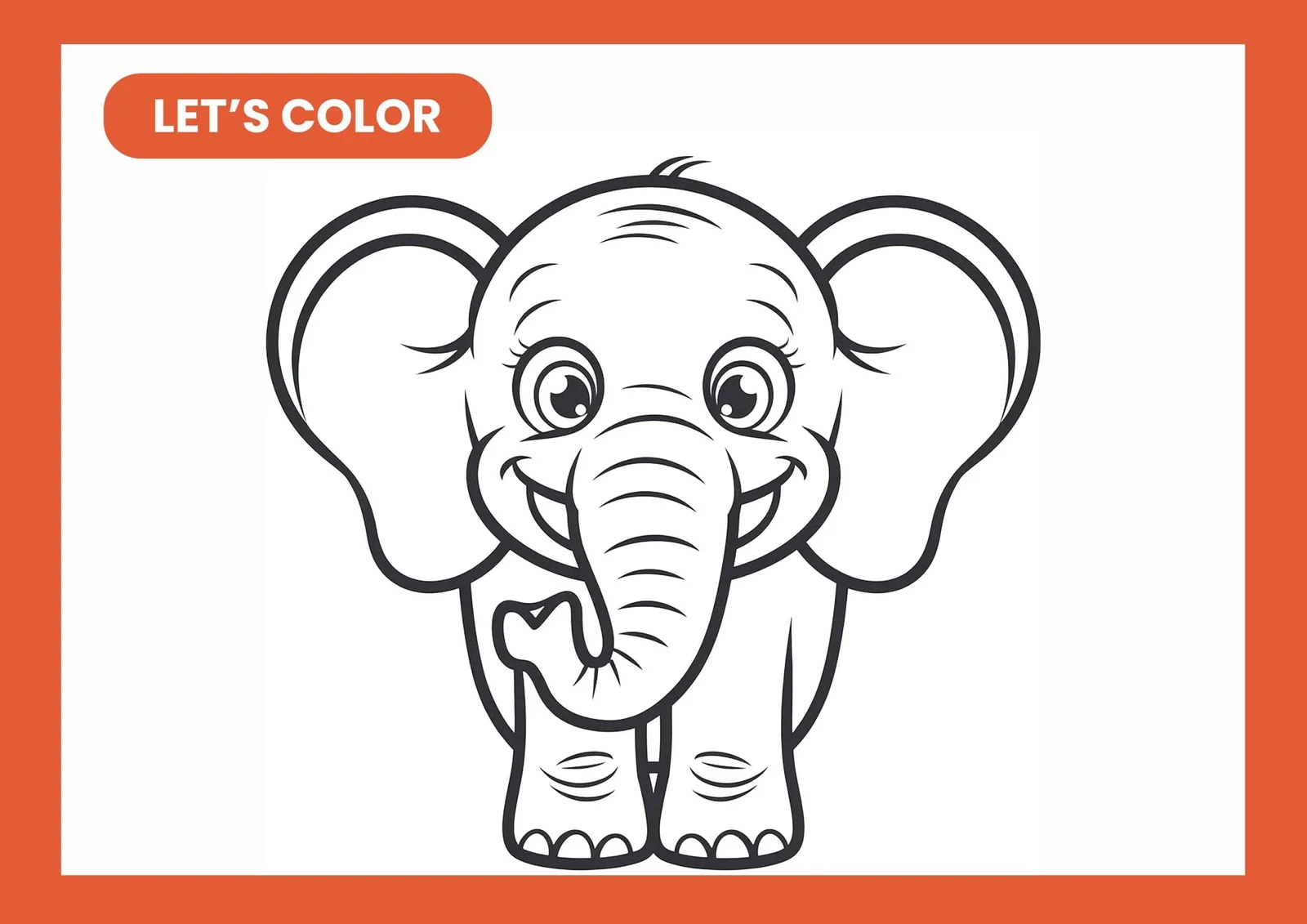 You are currently viewing Baby Elephant Coloring Pages PDF – Boost Creativity & Skills